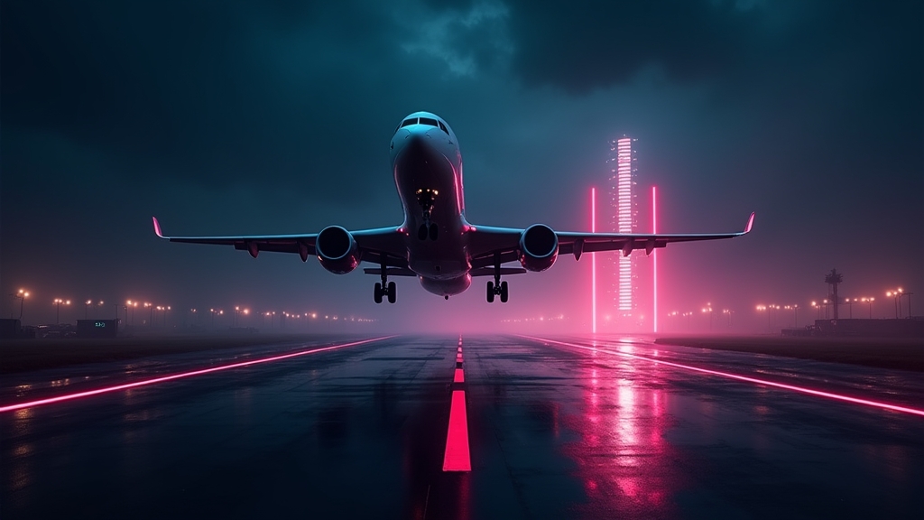 Avión neon y multiplicador en una pantalla de demo de Aviator